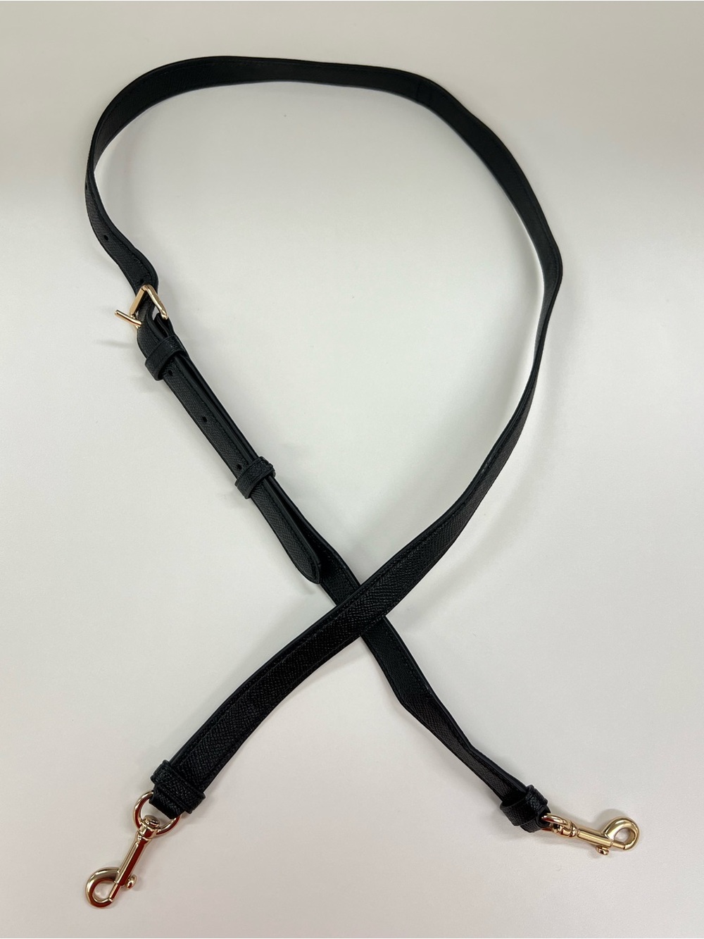 Coach Saffiano Black Leather Strap for Crossbody Bag